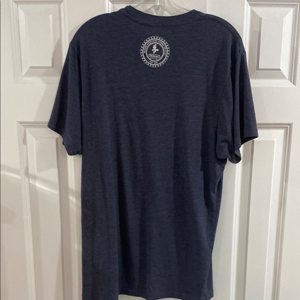 Nintendo World Official New York NY Gamer T-Shirt Tee Shirt - Logo Heather Navy - Picture 5 of 6